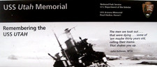 Pearl Harbor Hawaii USS Utah Memorial National Park Service Unigrid Brochure Map
