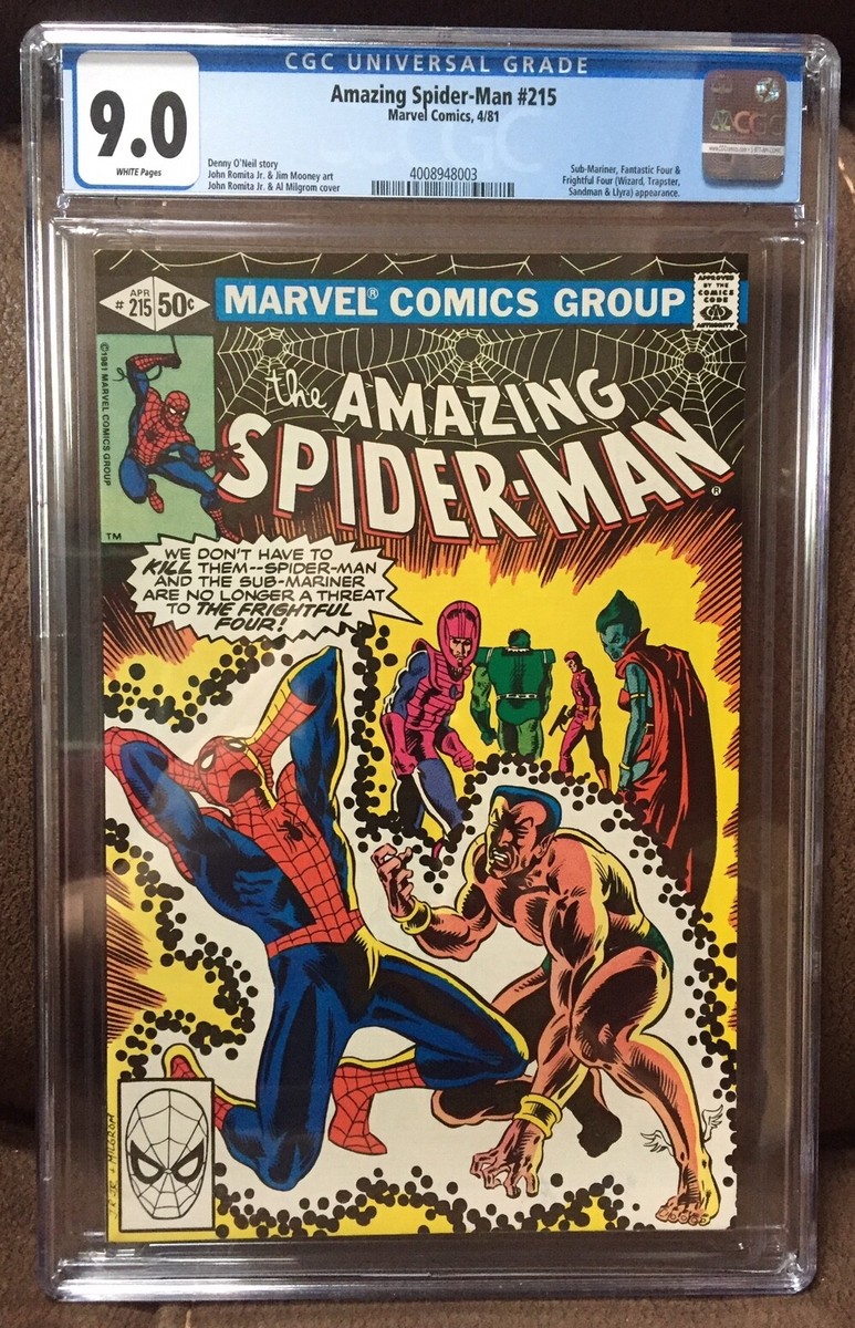 Amazing Spider-Man #215 CGC 9.0 White page Sub-Mariner | eBay