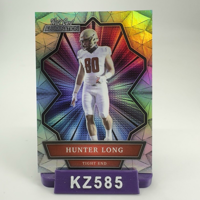 2021 Wild Card Alumination Hunter Long RC REFRACTOR card #ABC-30