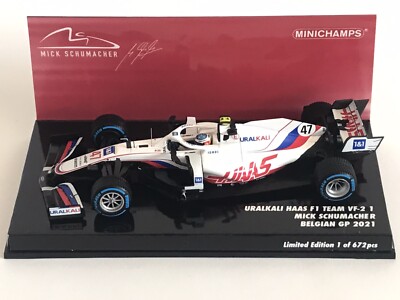 Miniature HAAS VF-21 Schumacher Bahrain GP 2021 - Minichamps 1/43