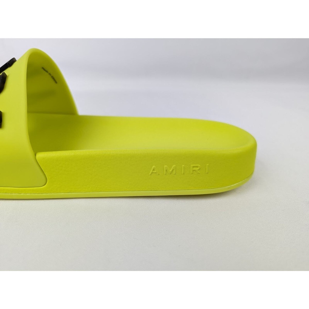 Amiri Logo Pool Slide in Yellow/Black BNWT 46 | eBay