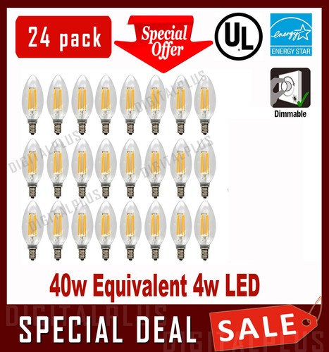 Wholesale Lot B10 Candelabra LED 40W Equivalent Soft White E12 Base Dimmable - Picture 19 of 21