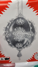 Walbead EMERALD GREEN BEAUTY Satin Sequin Bead Vtg Christmas Ornament Kit MCM