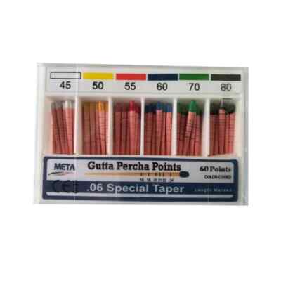 Meta Gutta Percha Points - Assorted #45,50,55,60,70,80 Taper 0.06