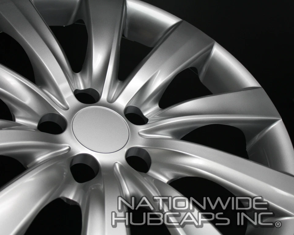4 New 09-2015 Toyota Matrix 16" Wheel Covers Rim Tire Hub Caps with STEEL CLIPS - Image 3 of 4
