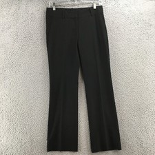 Ann Taylor Trouser Dress Pants Womens 2P (actual 30x29.5) Black Mid Rise Casual