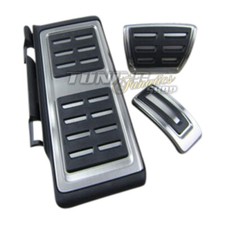 Fußstütze Schwarz DSG Automatik SET Seat Skoda Original Pedale Pedalkappen +