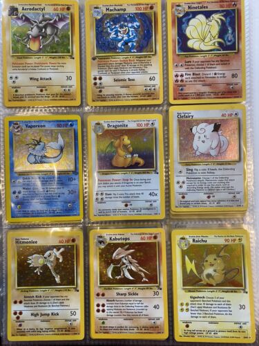 Huge Vintage Pokémon Binder Collection Lot WOTC Holo Non Holo Rare 1st Ed - 第 1/19 張圖片