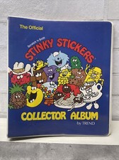 Official scratch and sniff stinky sticker collector album book by trend 1983