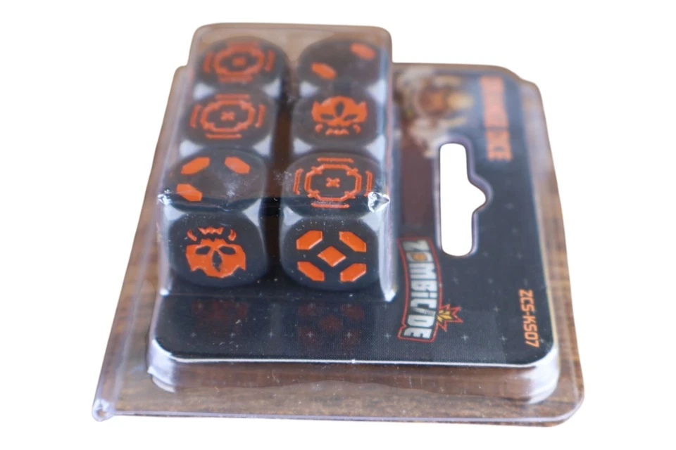 Zombicide Orange Dice Set ZCS-KS07 CMON Guillotine Games Accessory Pack New Seal - Image 3 of 4