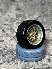 Resin 1/24 Scale Snowflake Style Wheel Set For Scale Modeling