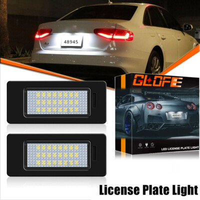 2x LED License Number Plate Light FOR Audi A4 S4 B8 A5 Q5 TT