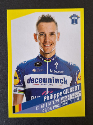 Philippe Gilbert #115 Deceuninck Quick-Step Sticker Tour de France 2019 Panini