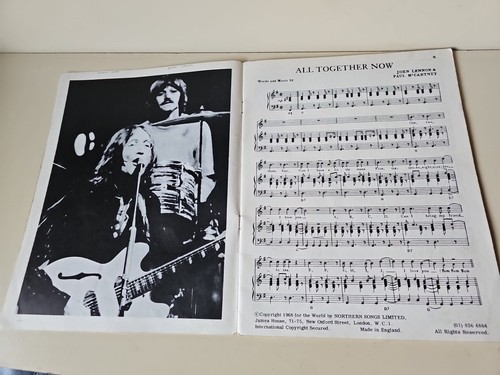 The Beatles 68 & 69 Souvenir Song Books Northern Songs Writing & Missing Pages - Picture 6 of 24