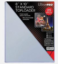Ultra PRO 8" x 10" 25Ct Standard Toploader Ultra Clear Valuable Photos Organizer