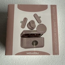Moudou Wireless Lavalier Microphone pink 