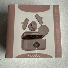 Moudou Wireless Lavalier Microphone (pink)