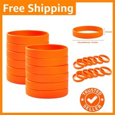 Creative Use 12pcs Orange Wristbands Stylish Silicone Bracelets for All Events