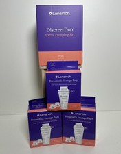 Lansinoh Discreet Duo Extra Pumping Set with 3 boxes Breast milk Storage Bags