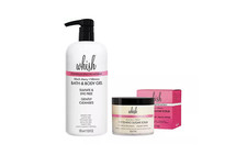 Whish Softening Sugar Scrub  Bath  Body Gel 2pc Set