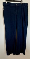 Lee Reg Fit Trouser Mid Rise Ladies Denim Pants Flex Motion SZ 16 Medium