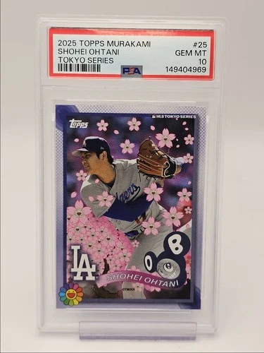 SHOHEI OHTANI 2025 TOPPS MURAKAMI TOKYO SERIES #25 DODGERS A PSA 10 Q2161