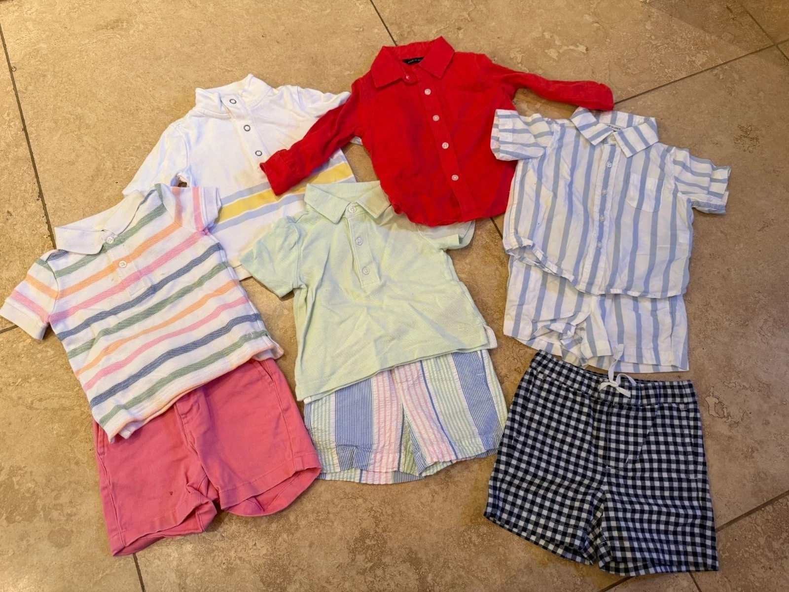 Janie + Jack 9-Piece Summer Clothing Bundle Size 6-12 Months
