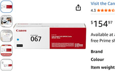 Canon 131 Cyan Toner Cartridge - 6271B001AA