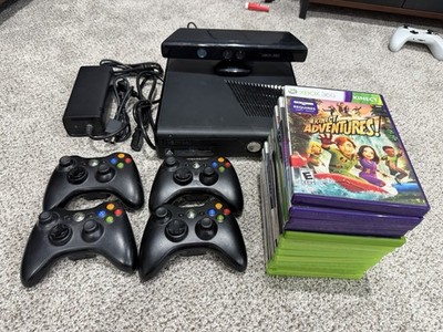 Microsoft Xbox 360 Console Bundle Kinect Sensor, 4 Controllers, Games