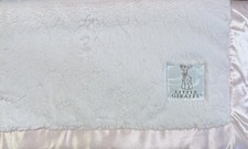 NWOT Little Giraffe Brand Luxe Plush Baby Blanket Pink Satin 29"x35" Nordstrom