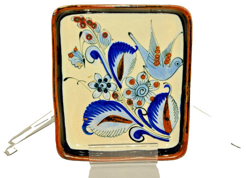 KEN EDWARDS Original Vintage Signed El Palomar Hand Painted Mexico Pottery Plate