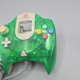 OEM Sega Dreamcast Clear Green Controller HKT-7700 Authentic Tested