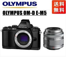 Olympus OM-D E-M5 Black Body 14-42mm Silver Lens Mirrorless Used Tested From Ja