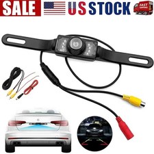Car Rear View Backup Camera License Plate Waterproof Night Vision Wide Angle