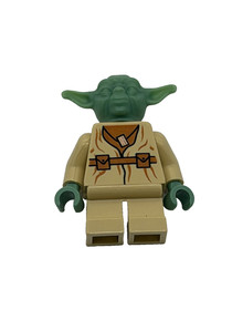 LEGO Star Wars Original Yoda Minifigure sw0051 Sand Green No Eyes 7103 7260 4502