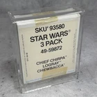 Vintage Kenner Star Wars 3 Pack Chief Chirpa Logray Chewbacca ROTJ 1983 SEALED
