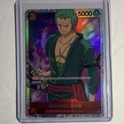 Bandai Roronoa Zoro Romance Dawn OP01-025 Super Rare Holo Character Rush 5000 EN