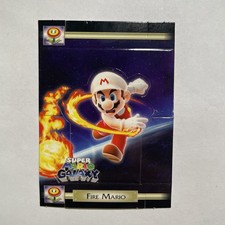 Super Mario Galaxy Fire Mario Trading Card Standee S6 Enterplay Nintendo