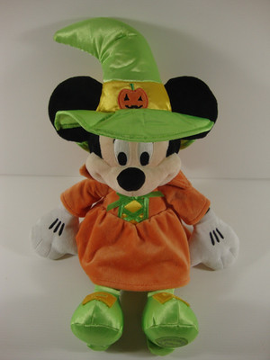 Disney Store Halloween Minnie Mouse Kürbis Hexe 16 Zoll Stofftier Plüsch