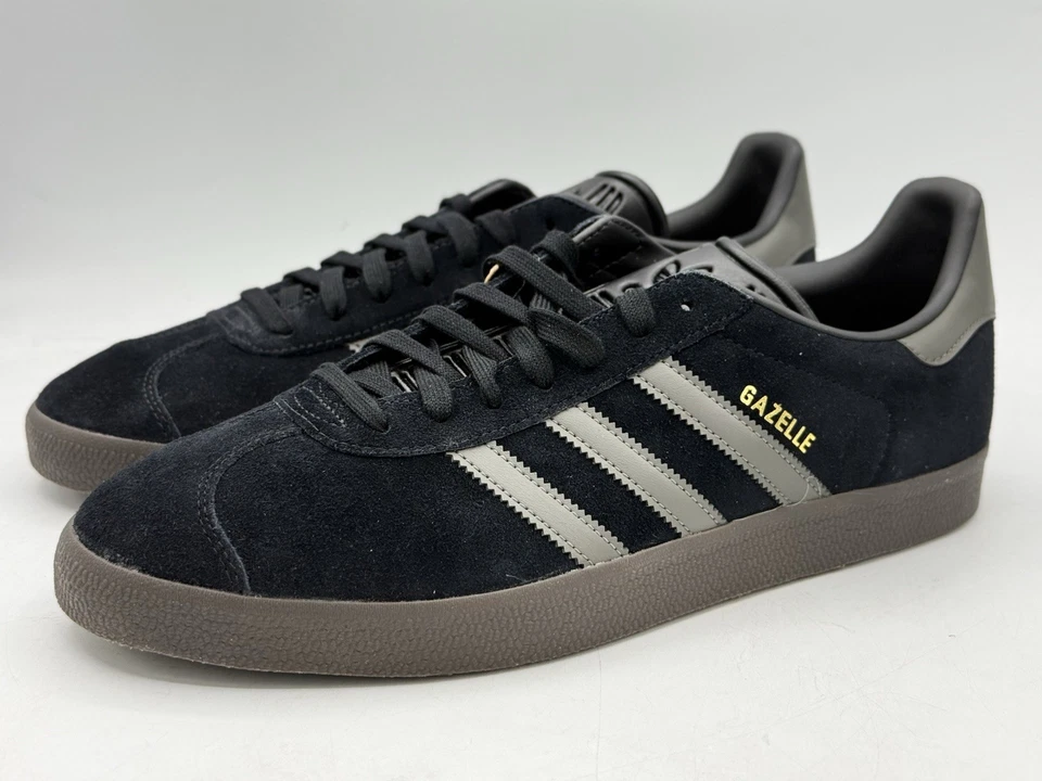 Adidas Gazelle Core Black Gum Metallic Gold Sneakers ID6105 Men’s Size 13 - Image 3 of 4