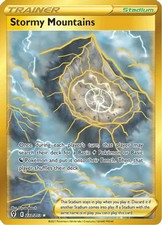 Stormy Mountains (Secret) Swsh07 Evolving Skies Pokemon 232/203 NM Pokemon