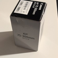 Canon EF 75-300mm f/4-5.6 III Zoom Lens Auto/Manual Focus 58mm Box