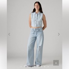 NWT Levi  s wide leg jeans XL Straight 