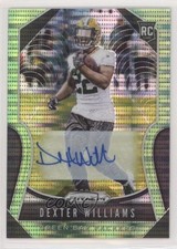 2019 Panini Prizm Rookies Neon Green Pulsar Dexter Williams #336 Auto a8r