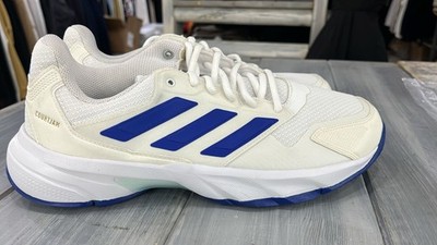 Schuh Turnschuhe adidas Court Jam Weiß/Blau Herren Größe Eu 42 2/3 ADM7