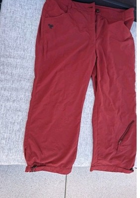Jack Wolfskin Travel women Hose  Gr. 42 rot 7/8 Länge Outdoor-Hose Wanderhose 