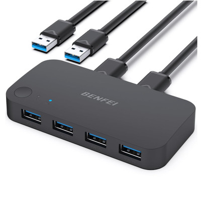 BENFEI USB 3.0 KVM Switch 2 Computer teilen 4 USB