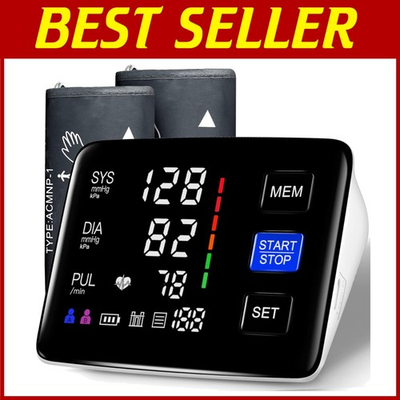 #ad Large Blood Pressure Monitor XL Cuff Color Screen $92.69