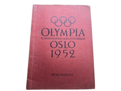 Olympia Oslo 1952. VI. Winterspiele 14. bis 25. Februar. 30 Nationen in Oslo Leh