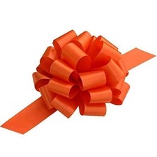 Large Red Ribbon Pull Bows - 9" Wide, Set of 2 , Gift Basket, Wedding, Etc...,